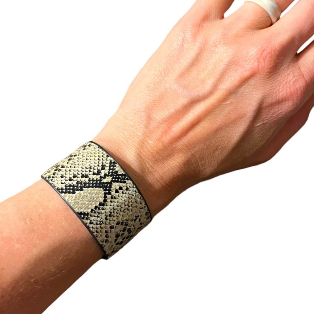 Snakeskin cuff bracelet